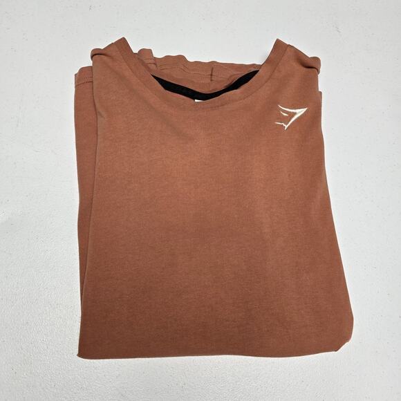 Gymshark T-Shirt Tee Tshirt Size S Mens Short Sleeve Rust Gym Athletic Casual - Picture 2 of 8